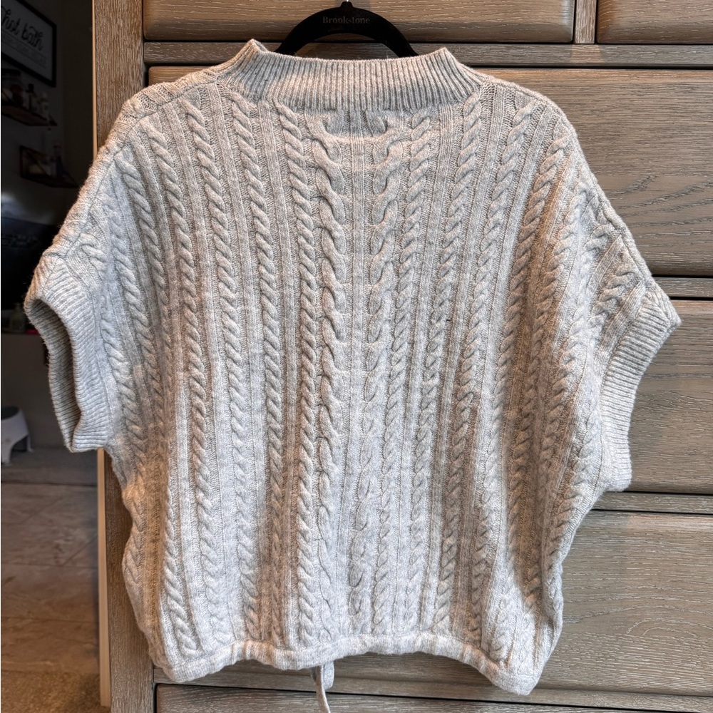 Express Gray Cable Knit Sweater - image 2
